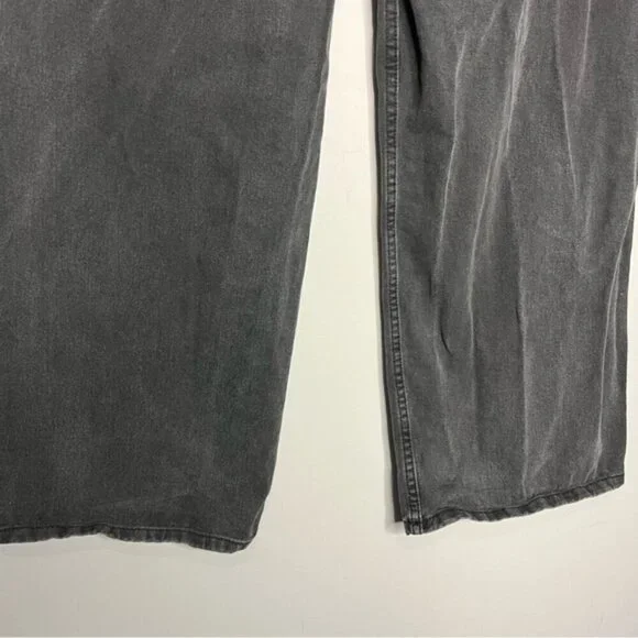 Refuge Denim High Waist Loose Fit Baggy Black Retro Jeans, size 5 - Picture 7 of 12